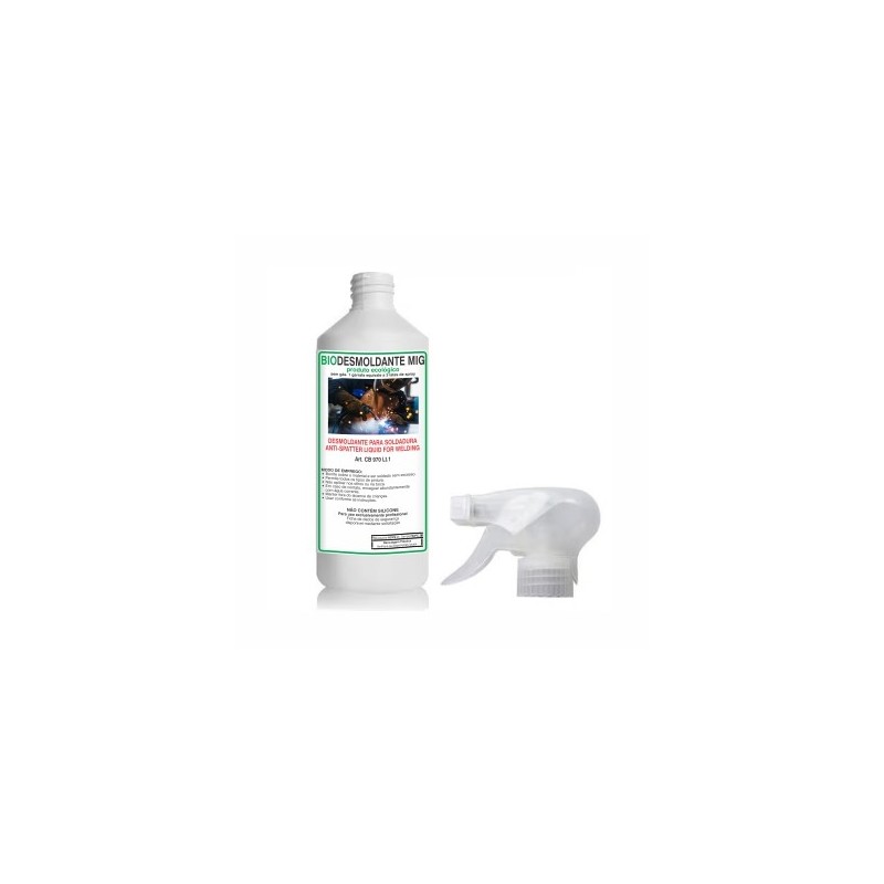Desmoldante sem silicone pulverizador 1lt Tochas mig mag